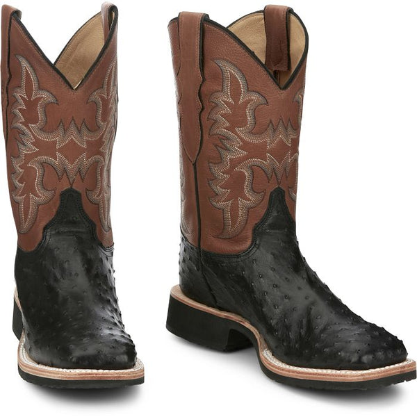 AQHA Drover Black Full Quill Ostrich