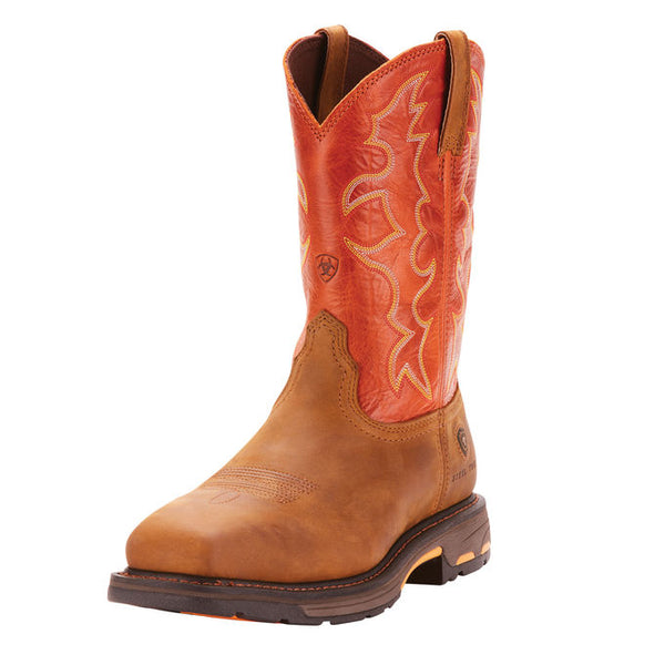 Ariat WorkHog Dark Earth Wide Square Steel Toe