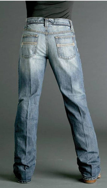 Cinch Men's Relaxed Fit Carter Jeans Medium Stonewash