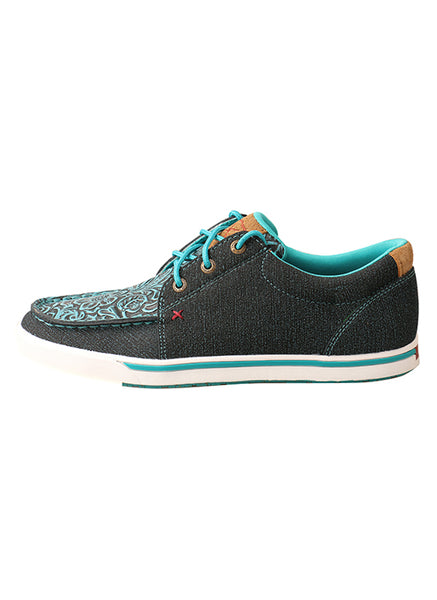Twisted X Women's Kicks Dark Teal and Teal