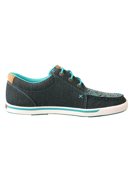 Twisted X Women's Kicks Dark Teal and Teal 