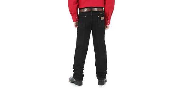 Boy's Cowboy Cut Original Fit Overdyed Black