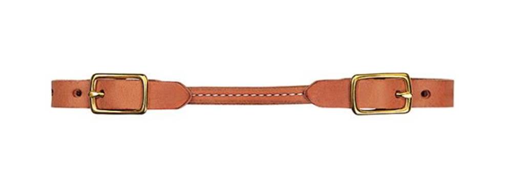 Harness Leather Rounded Curb Strap