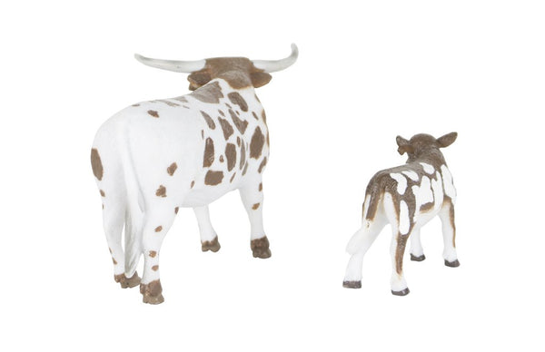 Big Country Toys - Longhorn Cow and Calf 