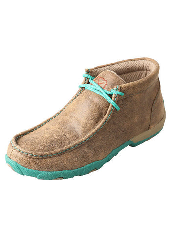 Twisted X Chukka Driving Moc Bomber and Teal