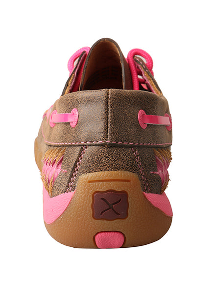 Women's Driving Moccasin Shoe Bomber/Pink