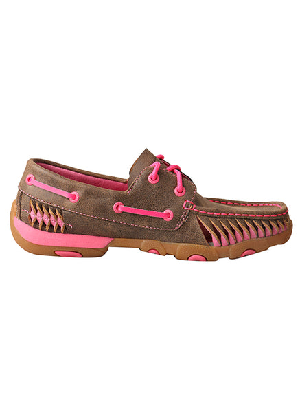 Women's Driving Moccasin Shoe Bomber/Pink