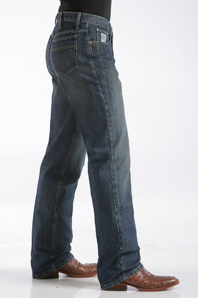 Cinch Men's Relaxed Fit White Label Jeans - Dark Stonewash 